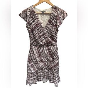 A/X Armani Exchange Pleated Ruched Ruffled Mini Dress size 2